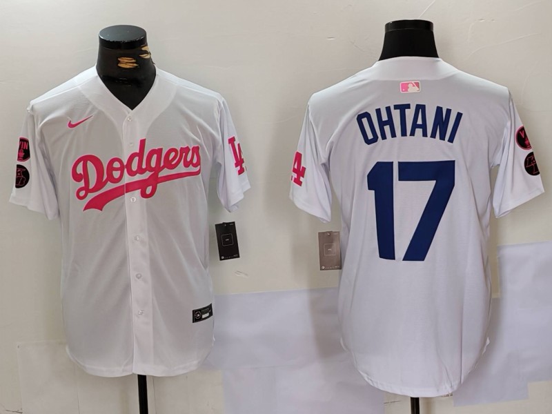Men's Los Angeles Dodgers Shohei Ohtani #17 White Limited Jersey